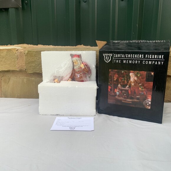 UT LONGHORNS LTD NEW Santa Checkers Figurine, The Memory Company, Univ of TEXAS - Picture 9 of 13